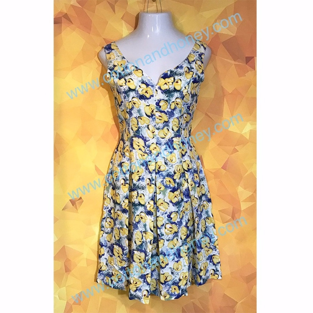 Vintage Britches of Georgetown Floral Dress Sz 10