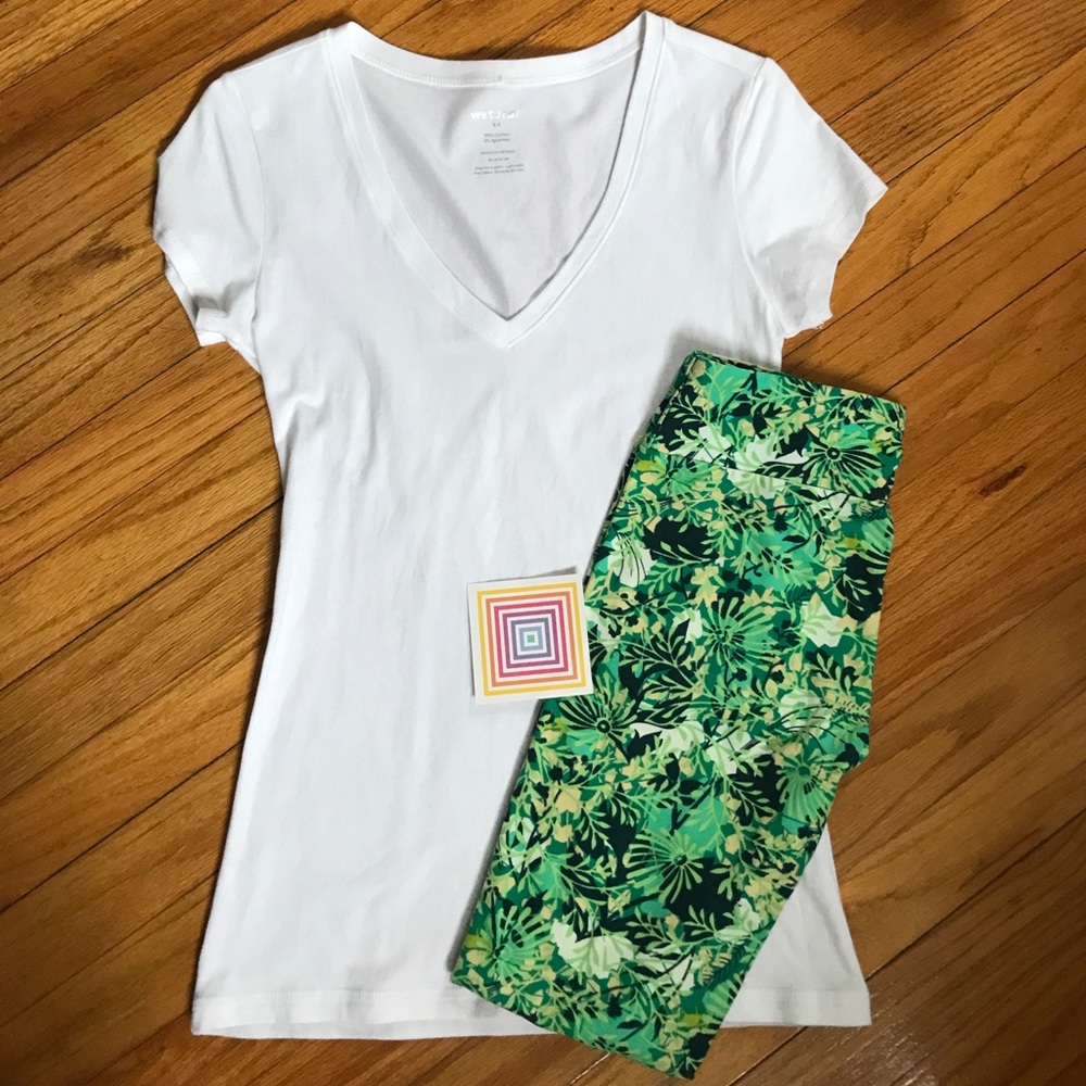 Green LuLaRoe OS Leggings