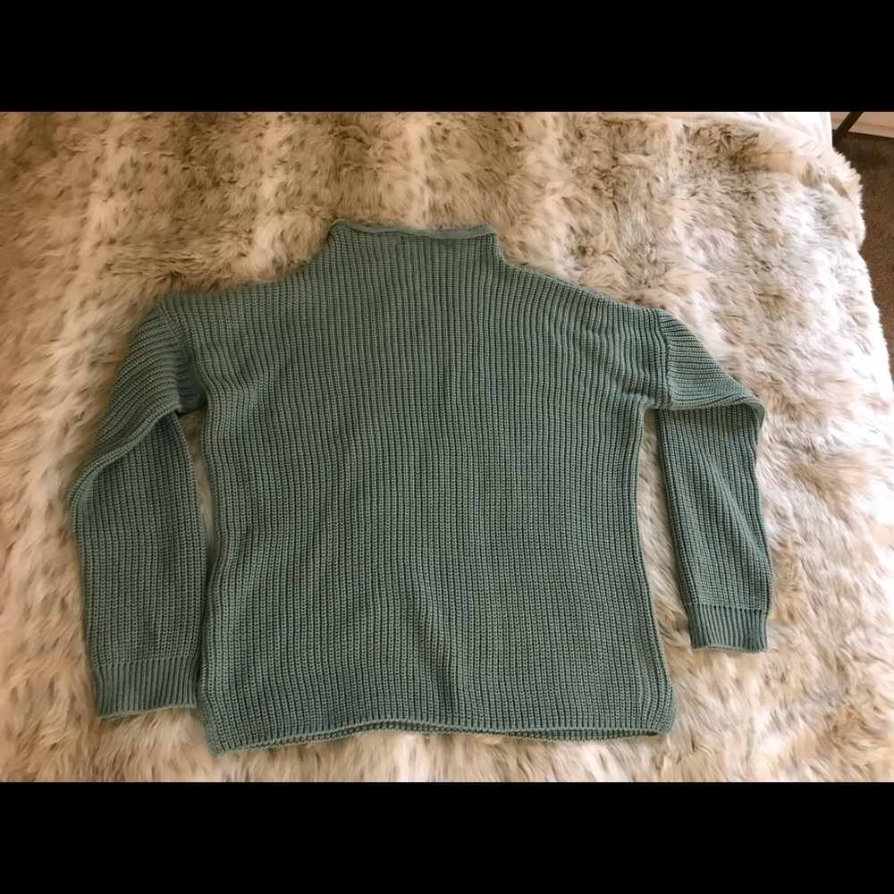 Monki sweater in sea grass green/teal