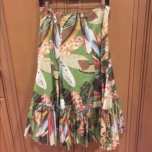 Anthropologie floral skirt