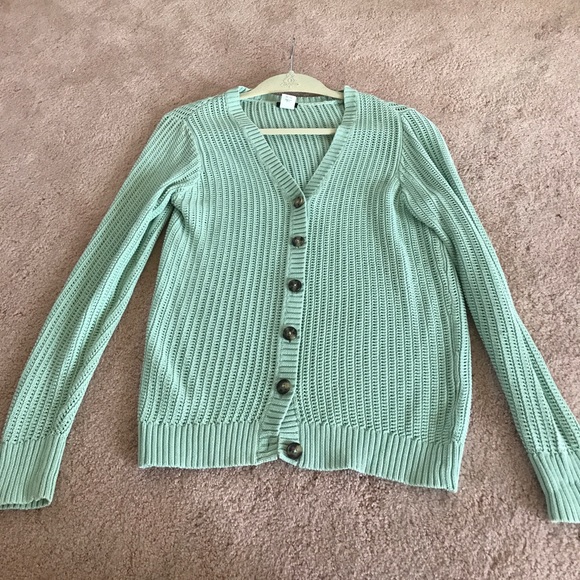 J Crew Seafoam Green Cardigan Sz M - Picture 3 of 5