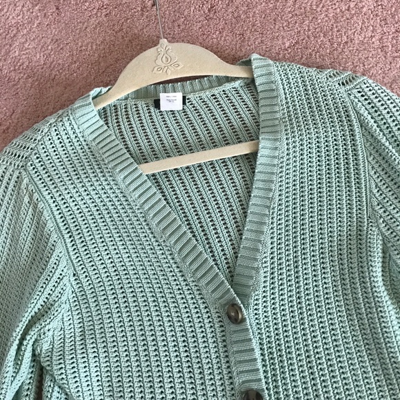 J Crew Seafoam Green Cardigan Sz M - Picture 4 of 5