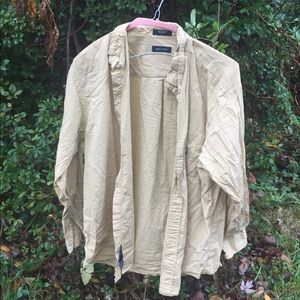 Checkered nautical button up shirt