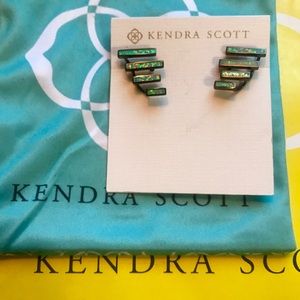 Kendra Scott-Opal Dawson Ear Climbers Gunmetal