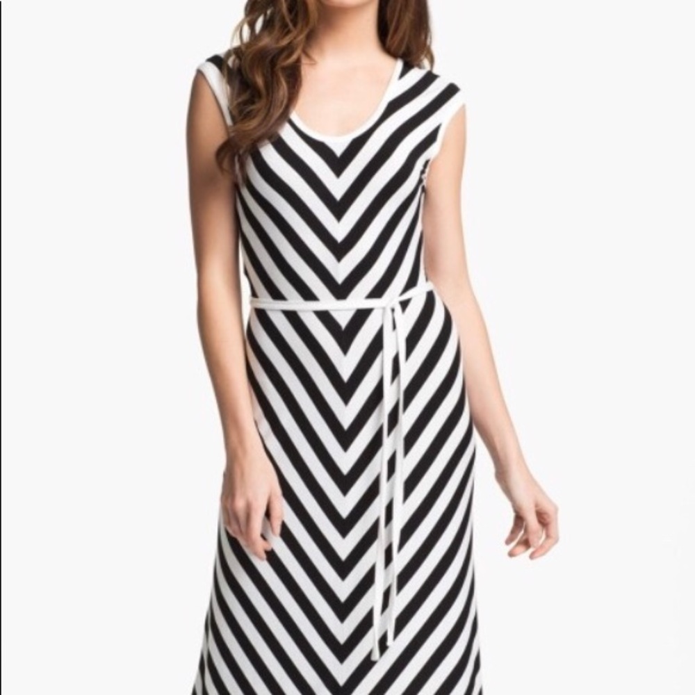 Calvin Klein Striped Maxi Dress