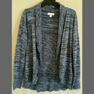 BLUE MEARLE OPEN FRONT CARDIGAN SWEATER