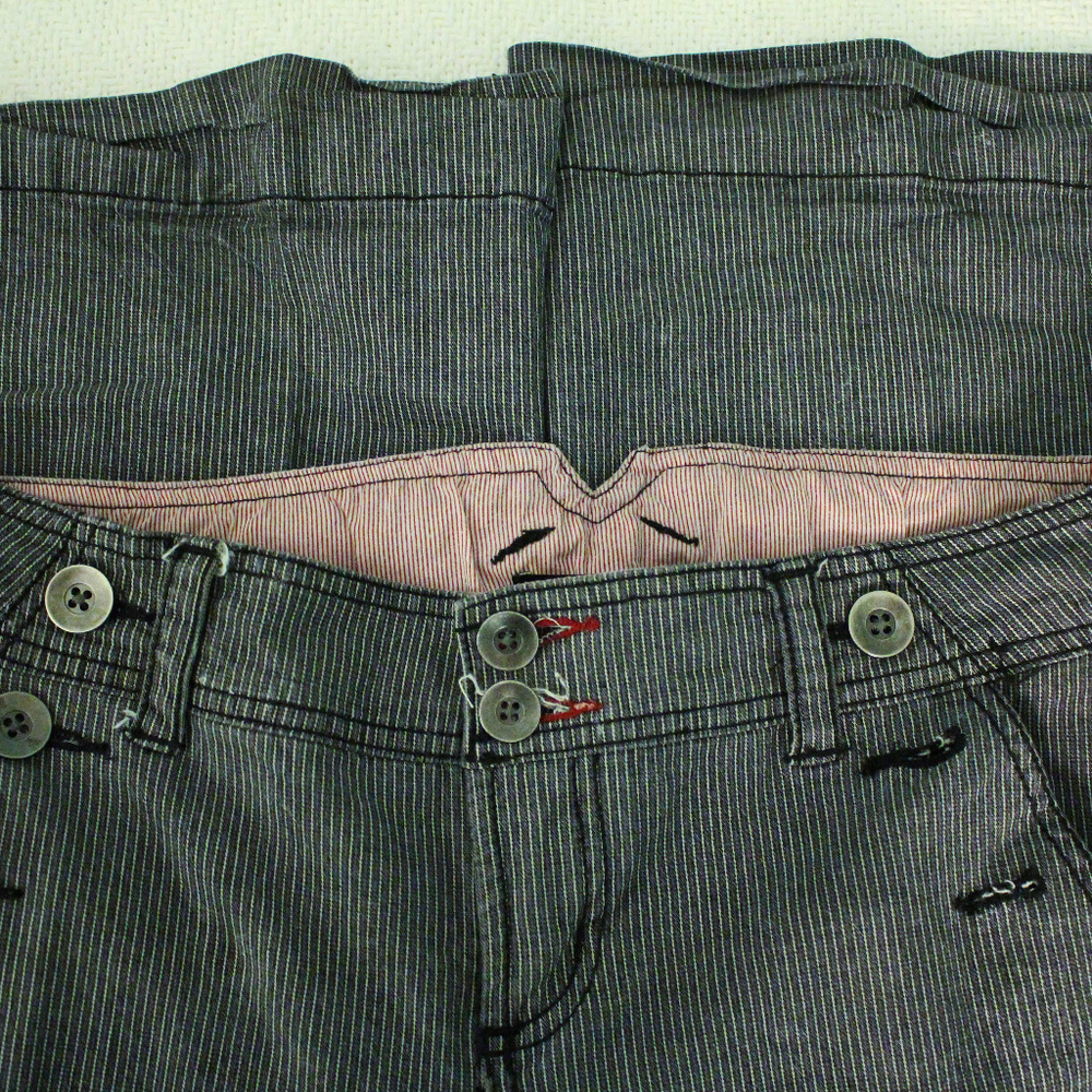 Pinstripe LEI Flared Jeans