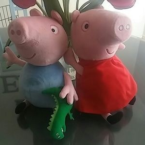 Peppa pig and George