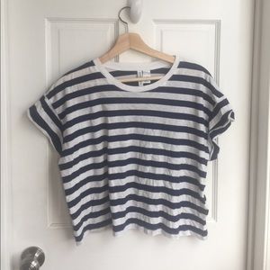 H&M Striped Crop Top