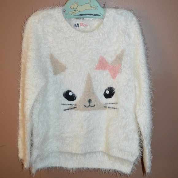 fuzzy cat sweater