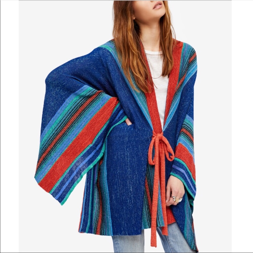 Free People Tie Front Cardigan One Size NWOT
