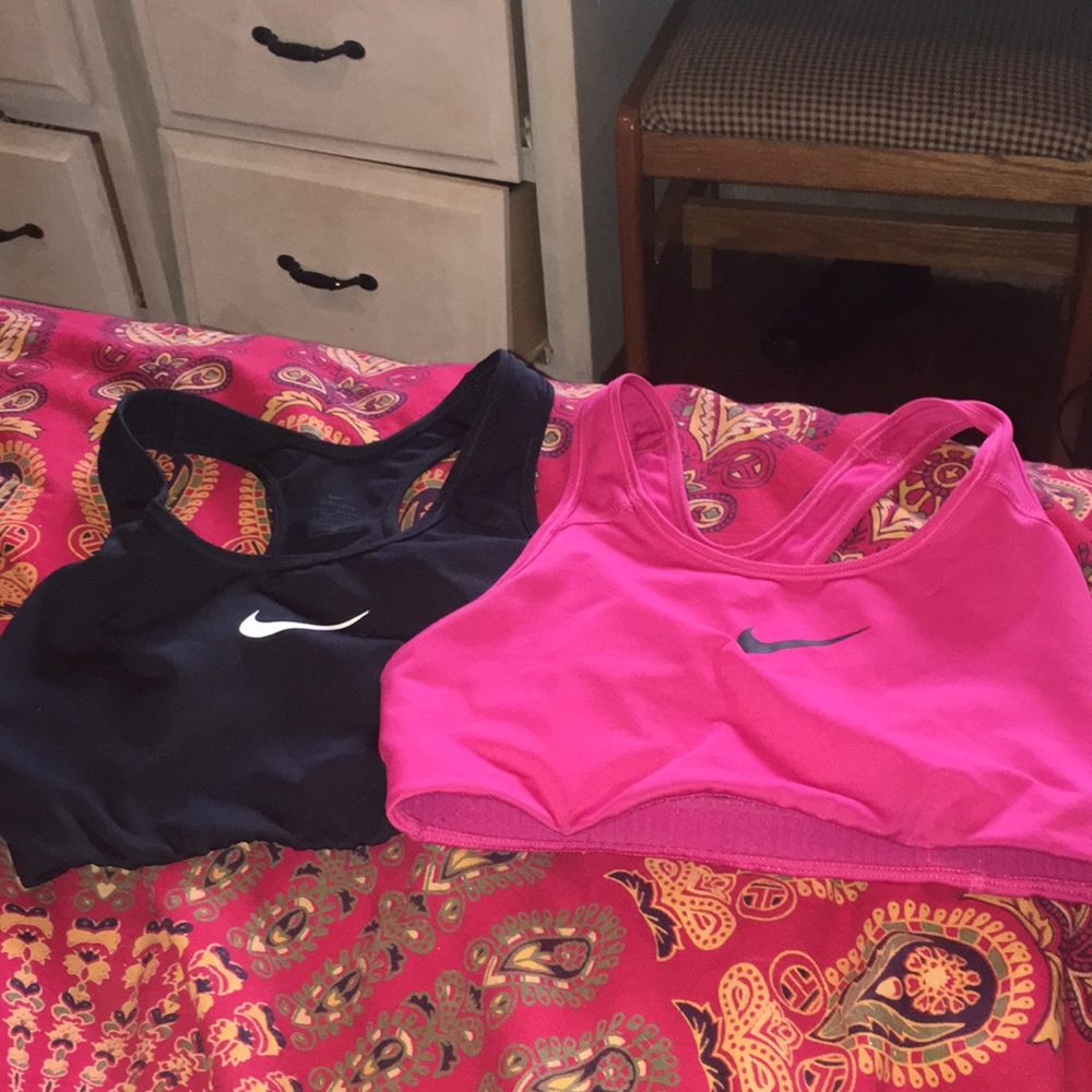 Two Nike sports bras
