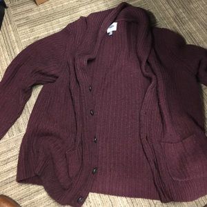 Wool shawl collar cardigan xxl