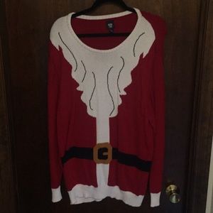 Christmas Santa beard sweater