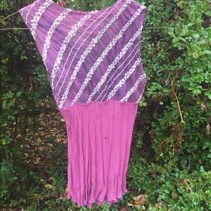 Embellished purple blouse