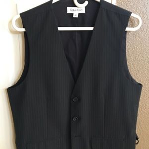 Men’s Calvin Klein pinstripe vest.