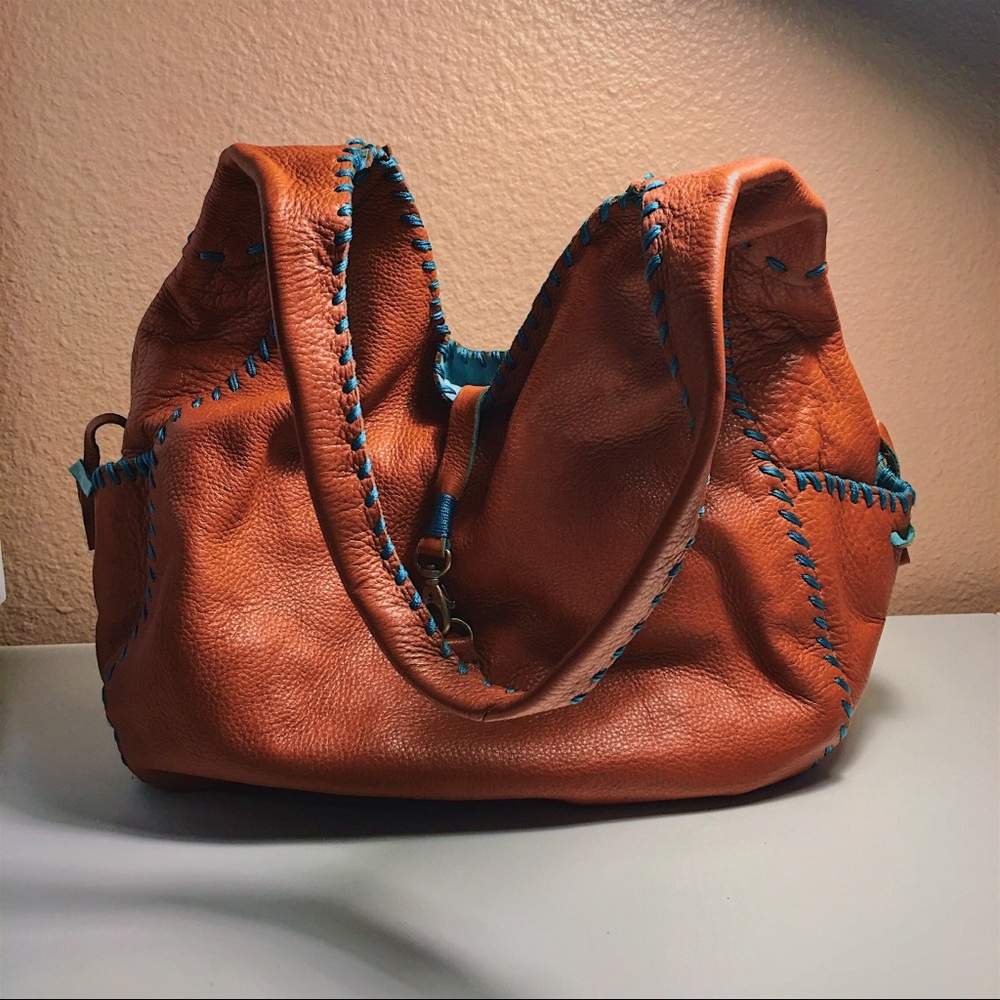 Sondra Roberts Leather Hobo Bag