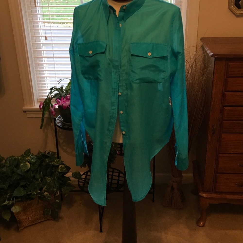 NWT Ralph Lauren Blouses Aqua/Pink Sold Seperate