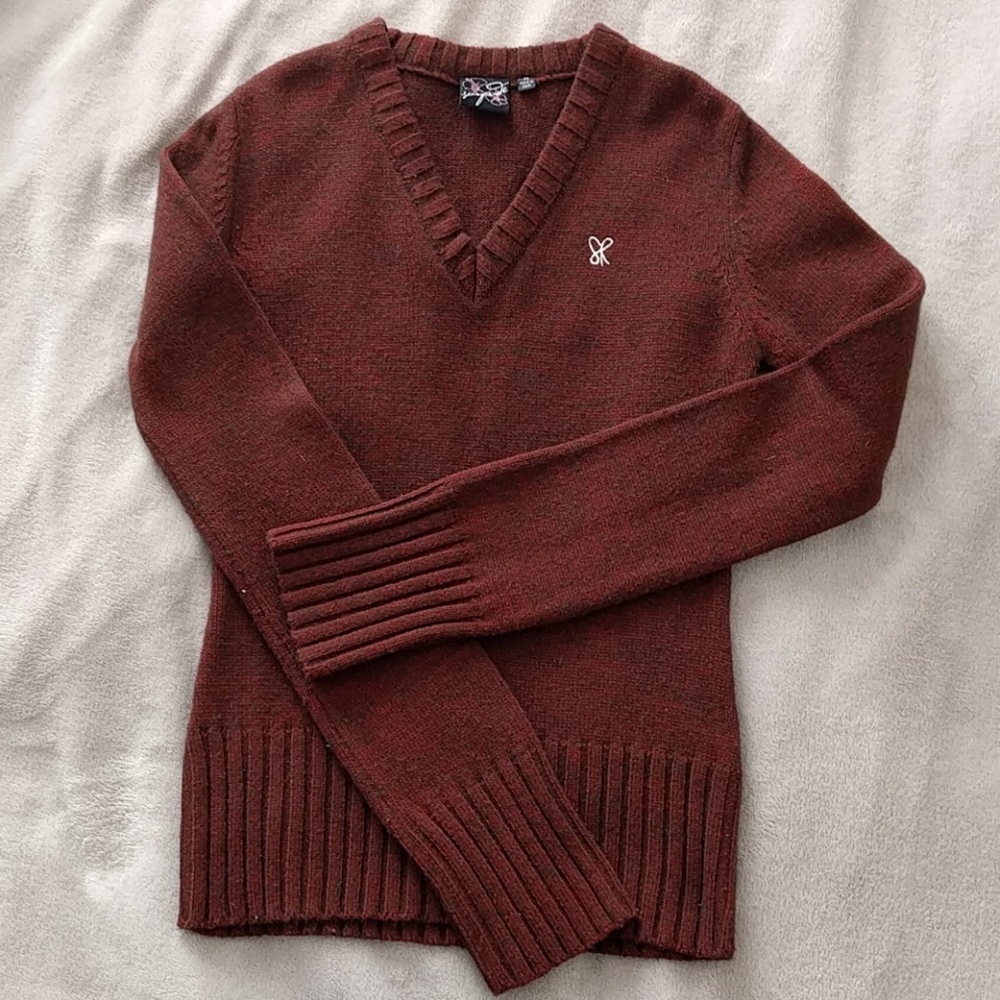 Surfride v neck wool blend sweater m
