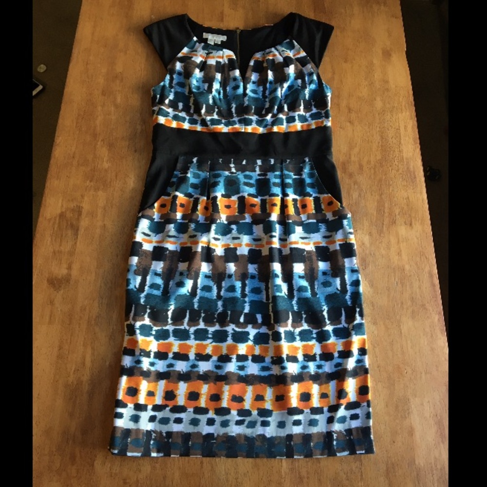 London Times Print Dress