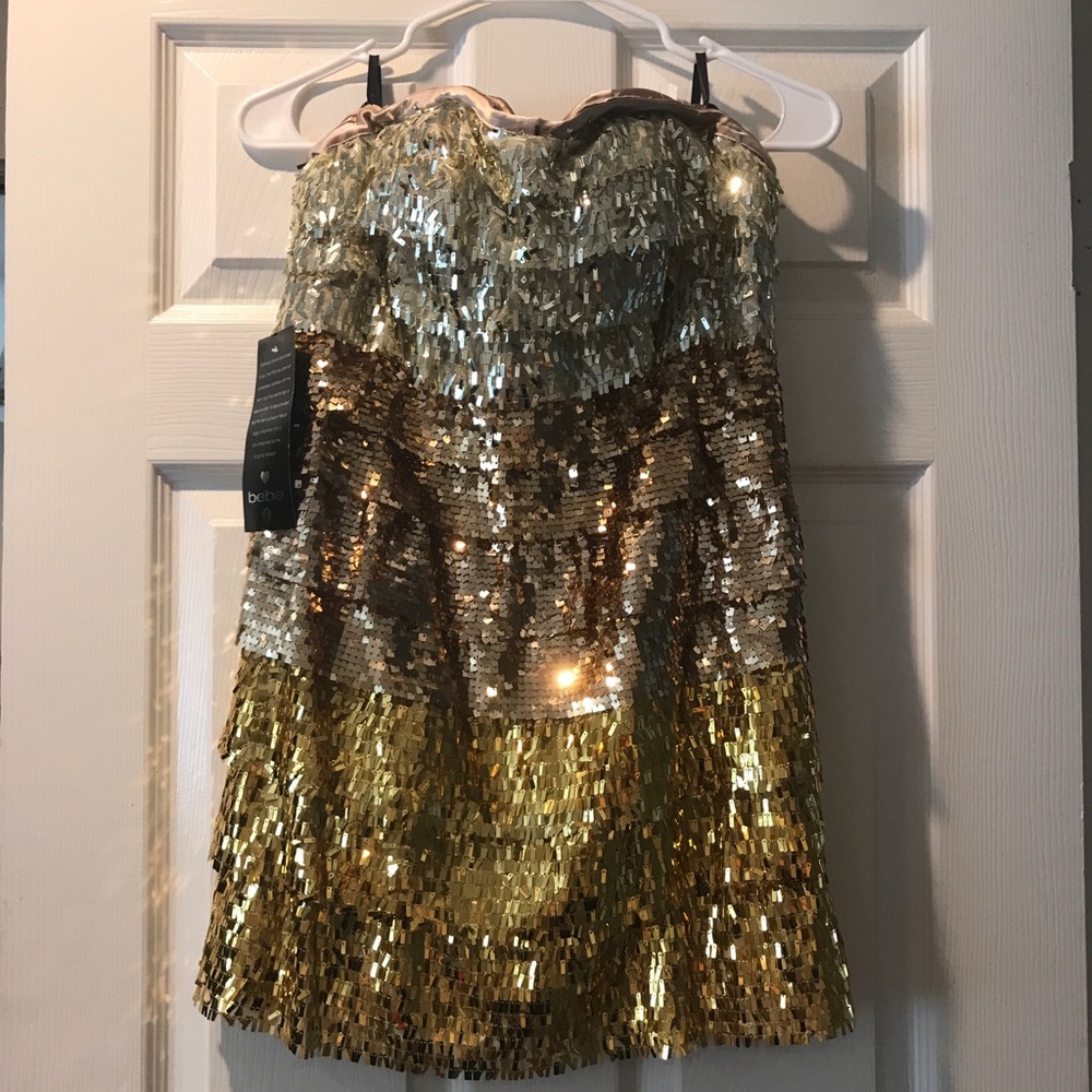 Bebe sequin mini dress