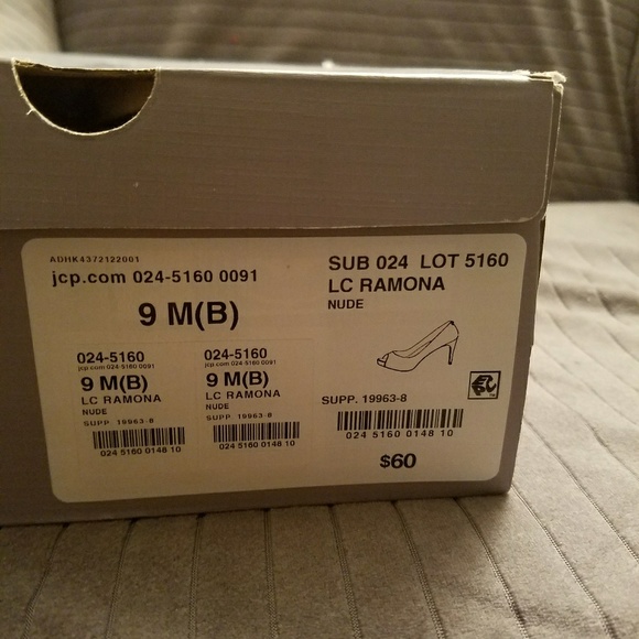 Nude Peep Toe Heel - Picture 7 of 8