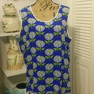 Bob Mackie 1X Silk Tank Top