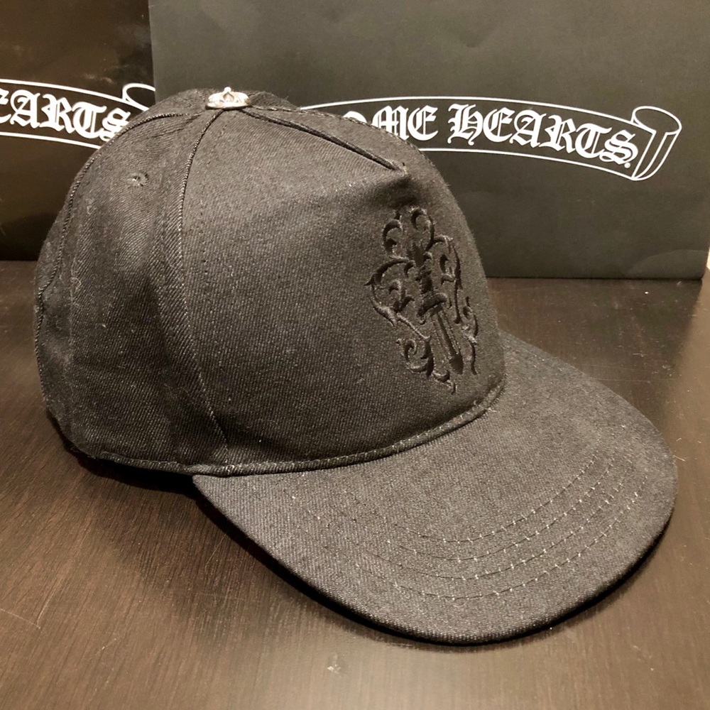 Chrome Hearts Denim/Black Baseball Cap - Dagger