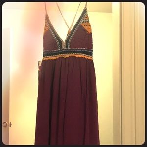 Sunset orchid crocheted maxi dress by Maeve