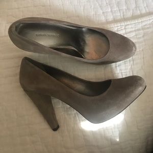 Banana Republic gray suede heels, size 7.5