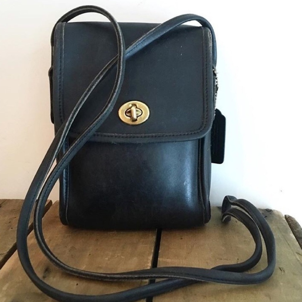 Vintage Coach Crossbody Bag in Hunter Green