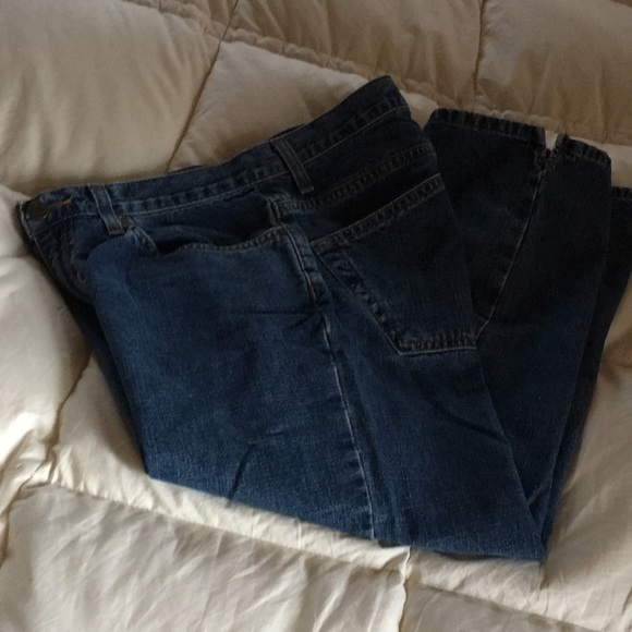 JONES NEW YORK Cropped Blue Denim Vintage Mom Jeans Pants 4 - Picture 5 of 8