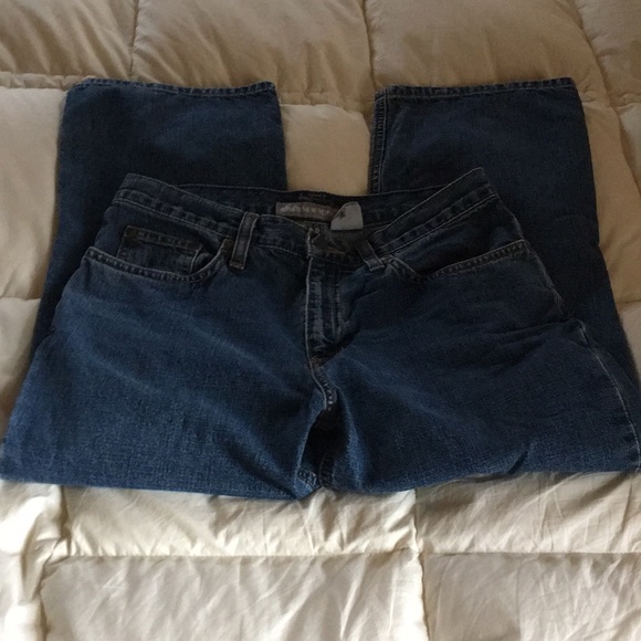 JONES NEW YORK Cropped Blue Denim Vintage Mom Jeans Pants 4 - Picture 1 of 8