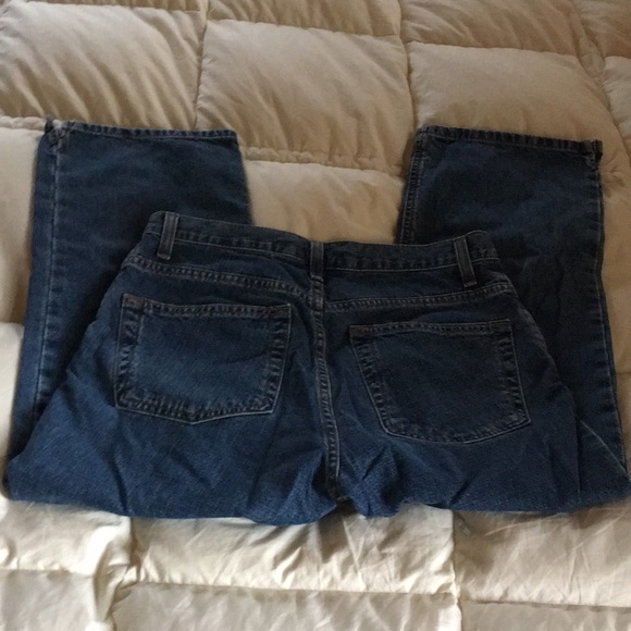 JONES NEW YORK Cropped Blue Denim Vintage Mom Jeans Pants 4 - Picture 4 of 8