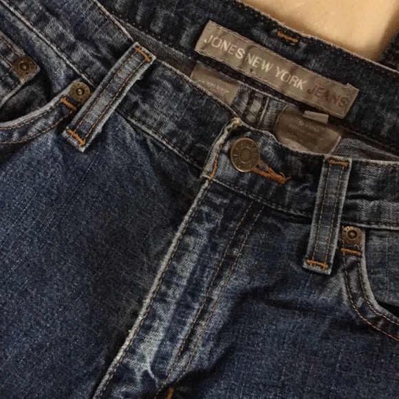 JONES NEW YORK Cropped Blue Denim Vintage Mom Jeans Pants 4 - Picture 8 of 8