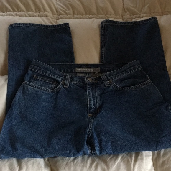 JONES NEW YORK Cropped Blue Denim Vintage Mom Jeans Pants 4 - Picture 3 of 8