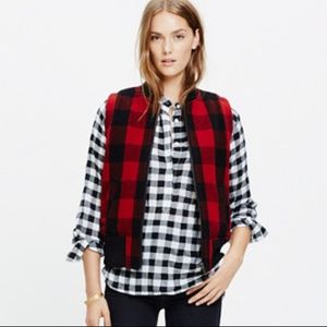 Madewell Buffalo Check Vest
