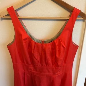 JCrew Special Occasion orange shift dress