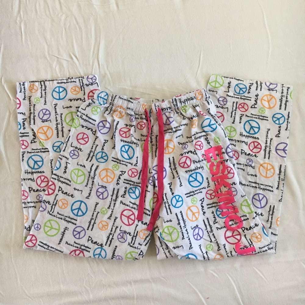 Ladies Sz M flannel sleep pants, very GUC