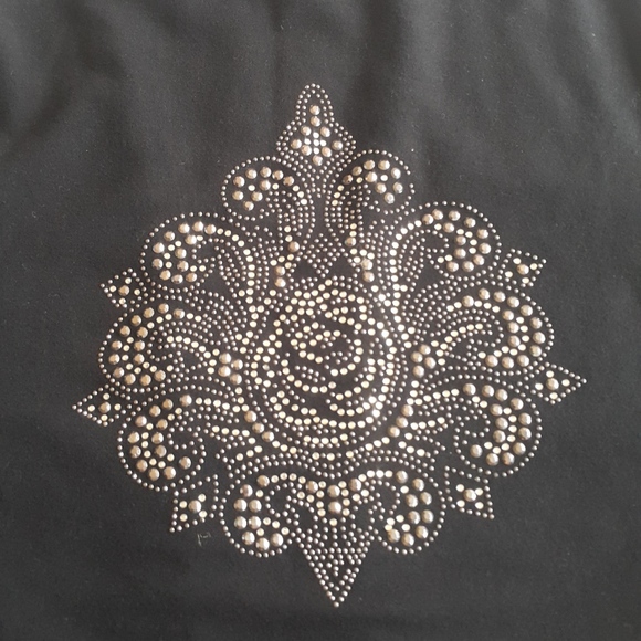 BCBG ROSE On My Back Bling Bling Black Sweater XL - Picture 1 of 4