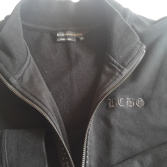 BCBG ROSE On My Back Bling Bling Black Sweater XL - Picture 4 of 4