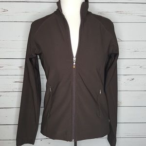 Lucy Brown Front Zip Sweatshirt