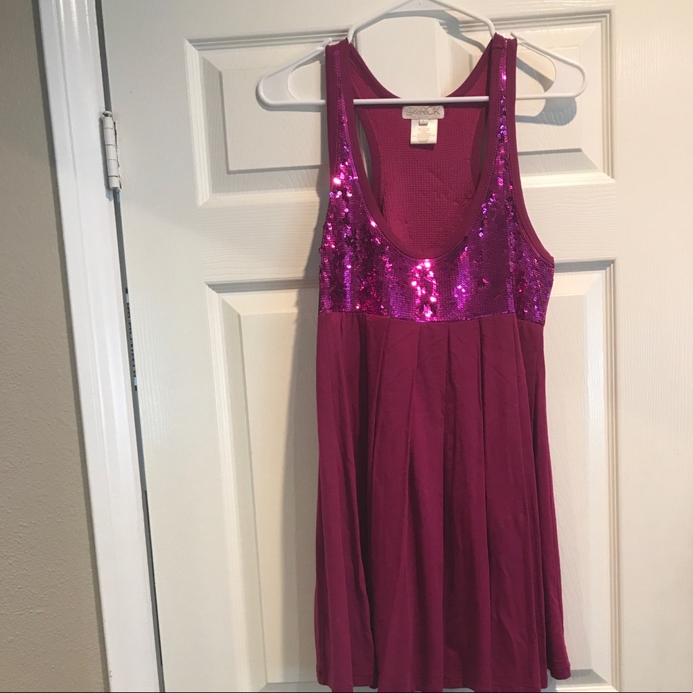 LaRok pink sequin dress