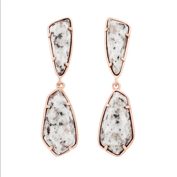 Kendra Scott Jewelry - Kendra Scott Gold Gray Granite Earrings