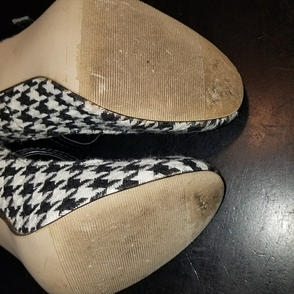 Houndstooth Fabric Mary Jane 7 - Picture 4 of 5