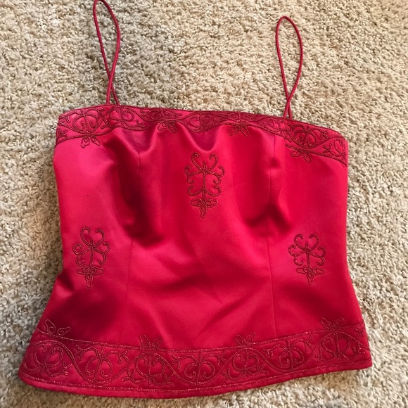 Cranberry, 2-piece formal. Worn once. Can alter bottom if you’d like it shorter! - Picture 2 of 3