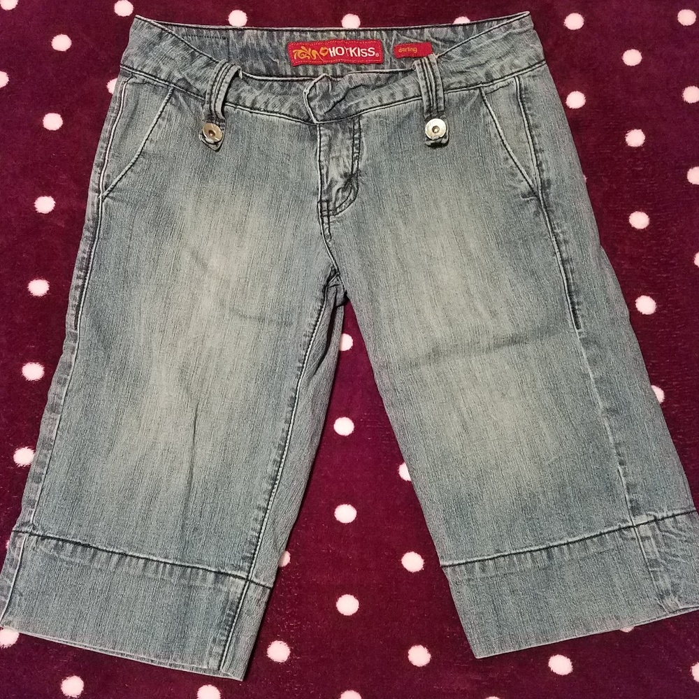 Hot Kiss Junior's Bermuda Jean Shorts Darling