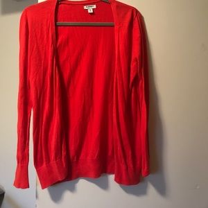 Red, Vneck cardigan