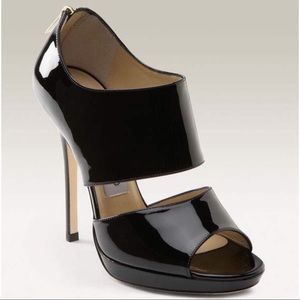 Jimmy Choo ‘Private’ Cuff Patent Leather Sandals