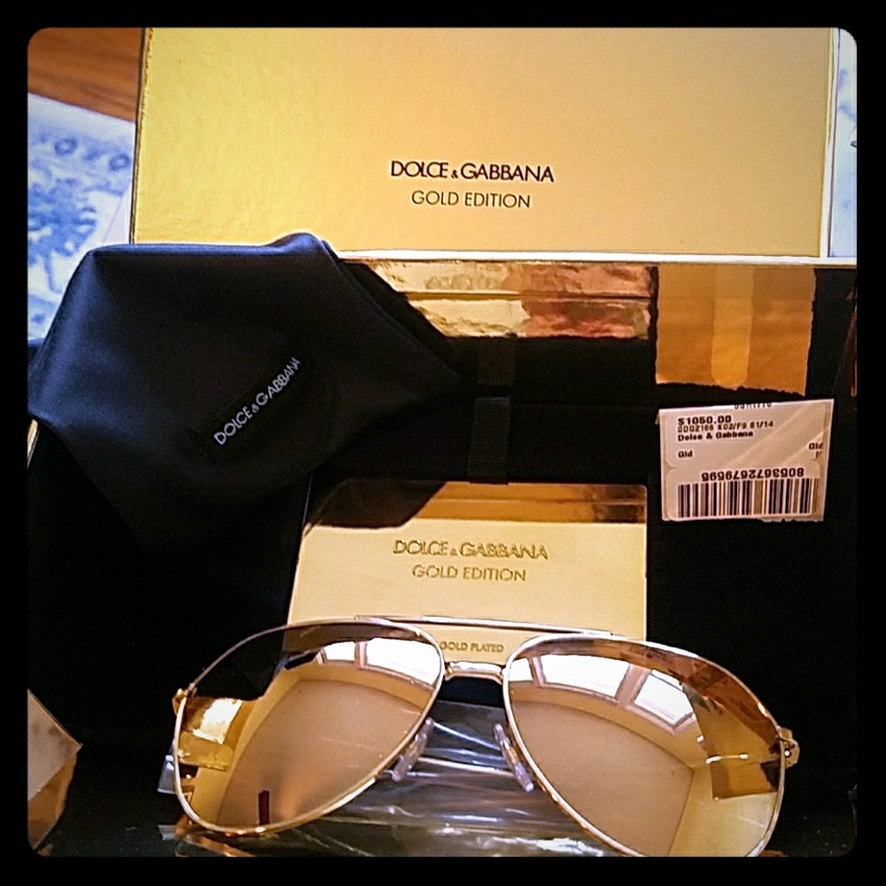 Dolce & Gabbana Sunglasses 18k gold